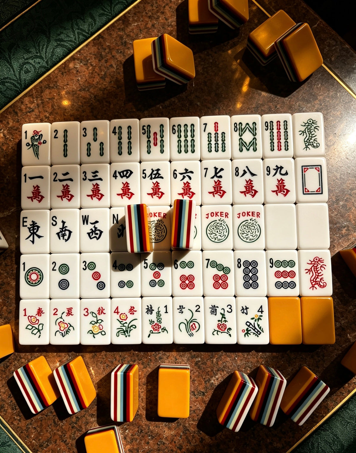 MAHORA seven-layer American Mahjong tiles from the Private Custom collection