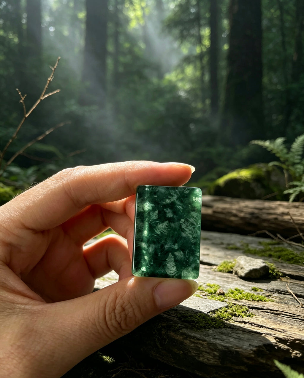 MAHORA Enchanted Forest American Mahjong Set — acrylic Mahjong tile design