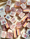 MAHORA Iridescent Pearl American Mahjong Set — acrylic Mahjong tile design