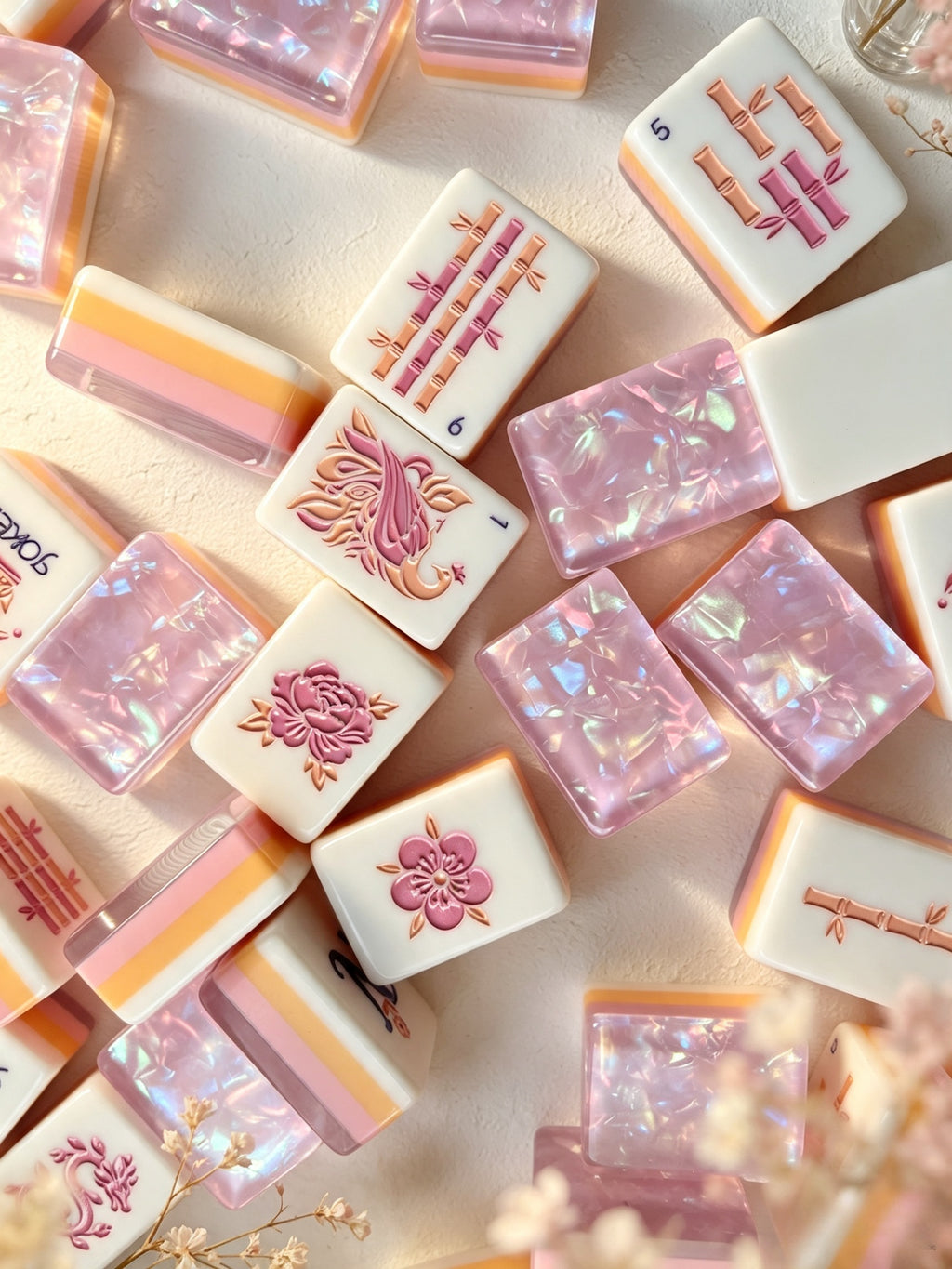 MAHORA Frost Lilac: Bamboo and flower faces with peach and lilac layers