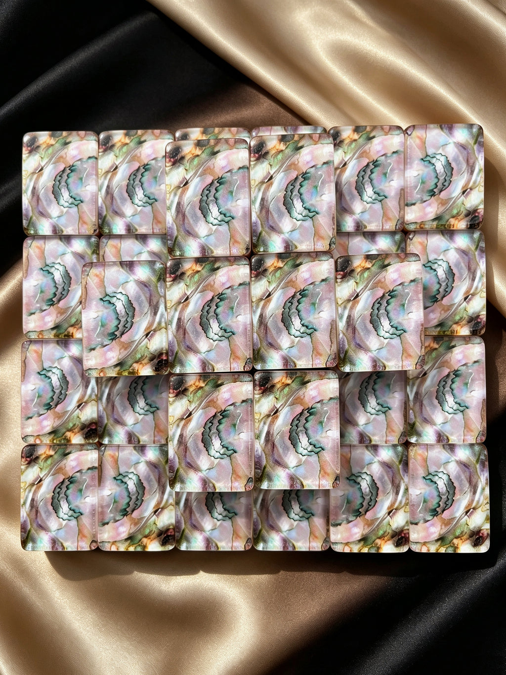 MAHORA Moonlit Pearl American Mahjong Set — acrylic Mahjong tile design