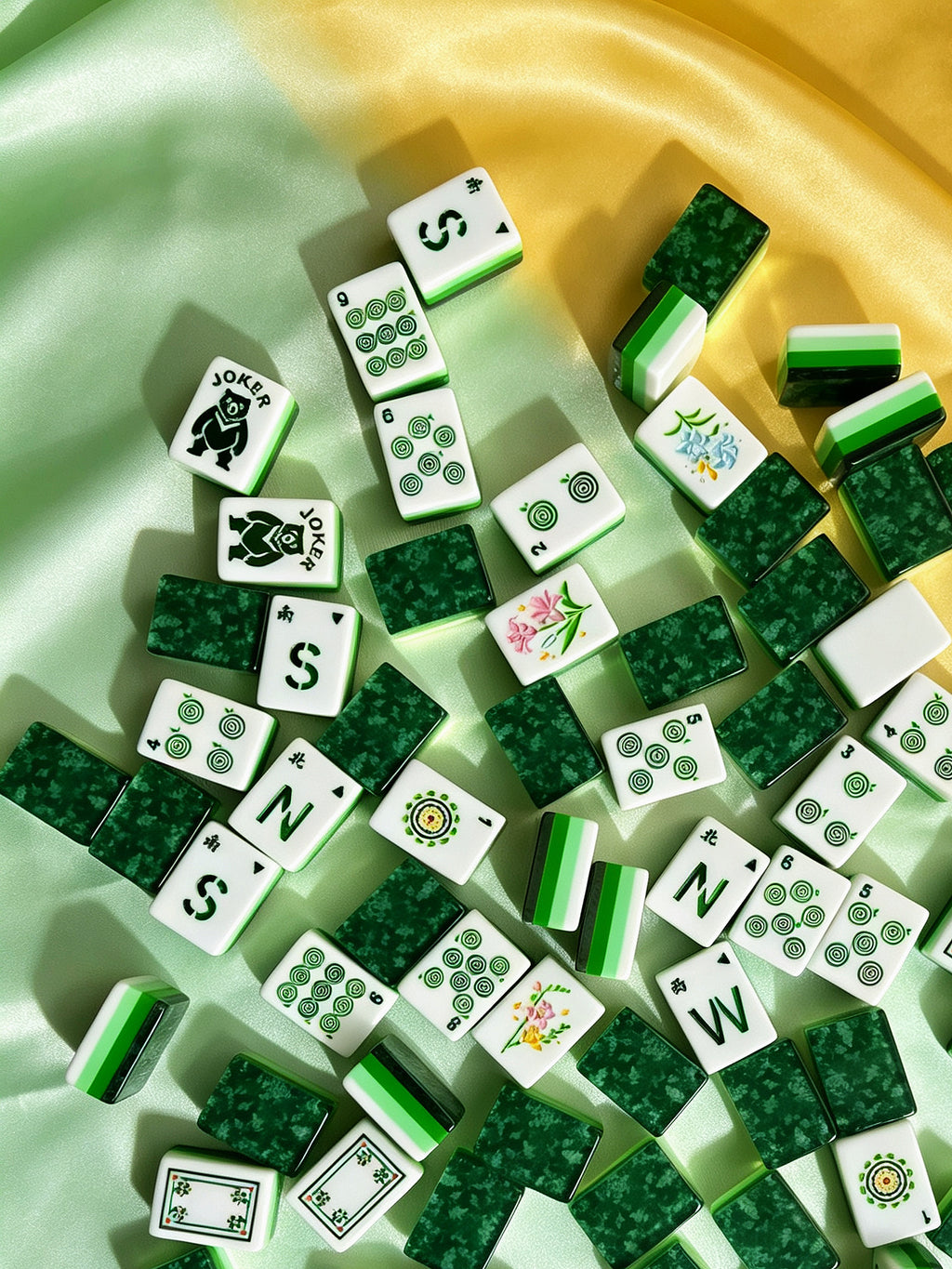 MAHORA Enchanted Forest American Mahjong Set — acrylic Mahjong tile design