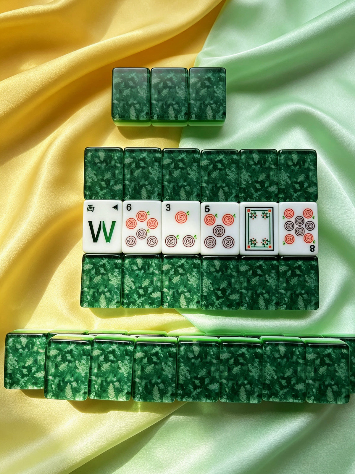 MAHORA Enchanted Forest American Mahjong Set — acrylic Mahjong tile design