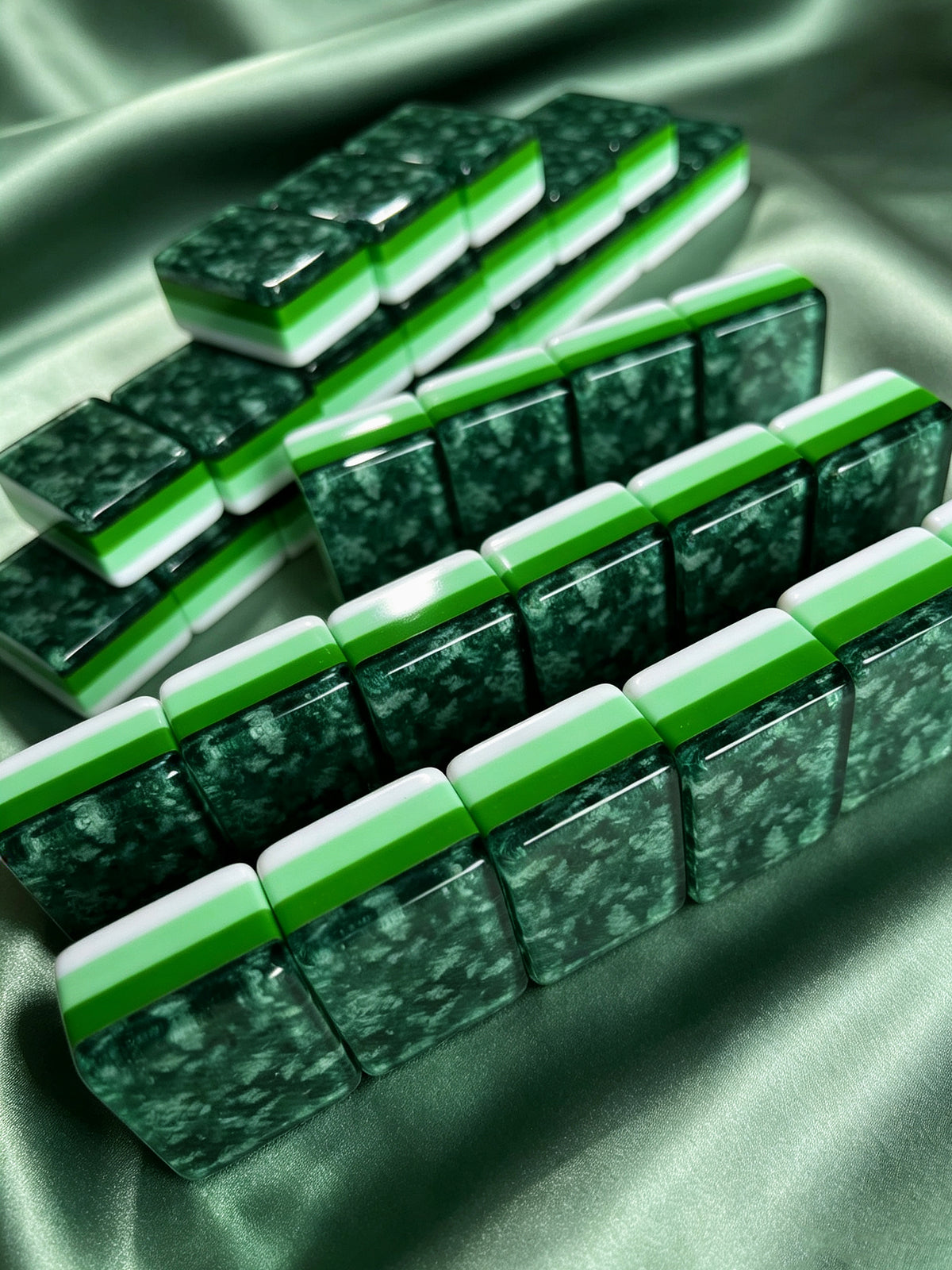 MAHORA Enchanted Forest American Mahjong Set — acrylic Mahjong tile design